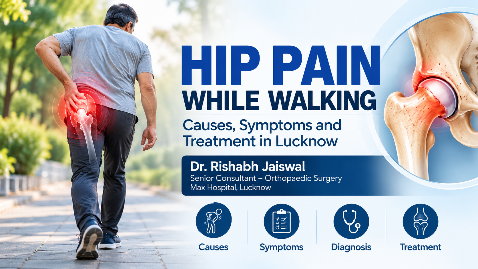 Hip Pain While Walking: Causes, Symptoms, and Treatment in Lucknow